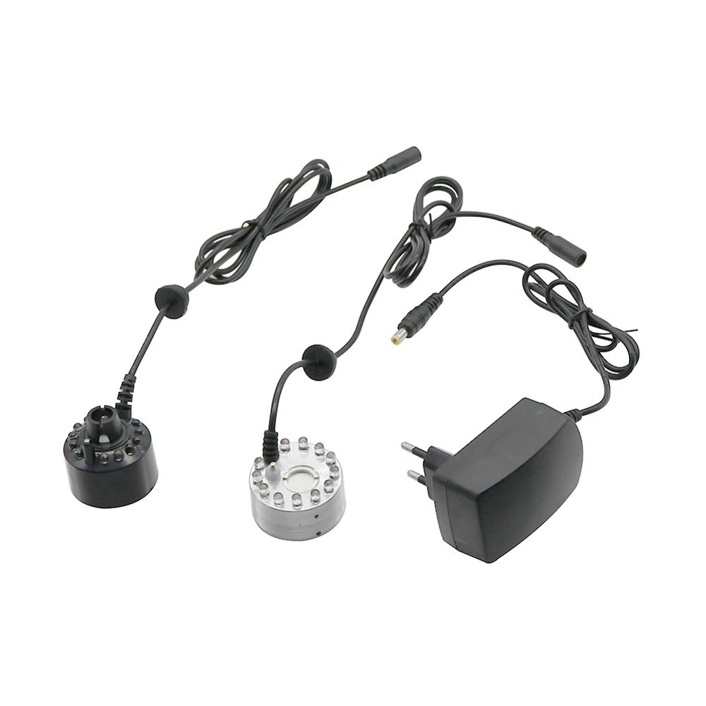Terrarium Fogger Ultrasonic - 12LED-verstuiver AC100-240V Kleurrijk licht Ultrasone verstuiver