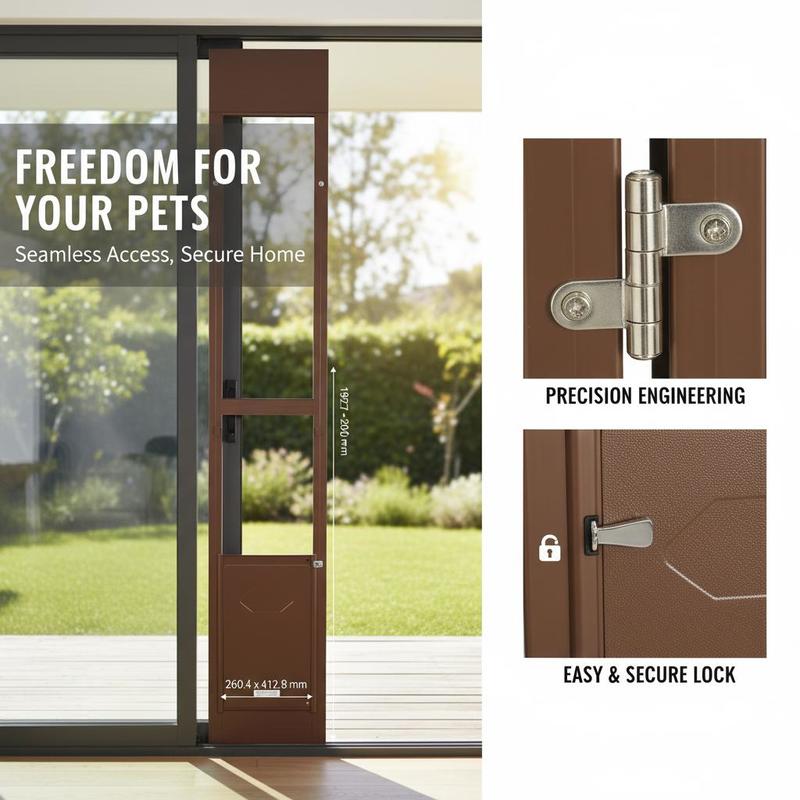 Hondenluik voor schuifdeuren,  - Glass Door Hinge recensie en prijs
