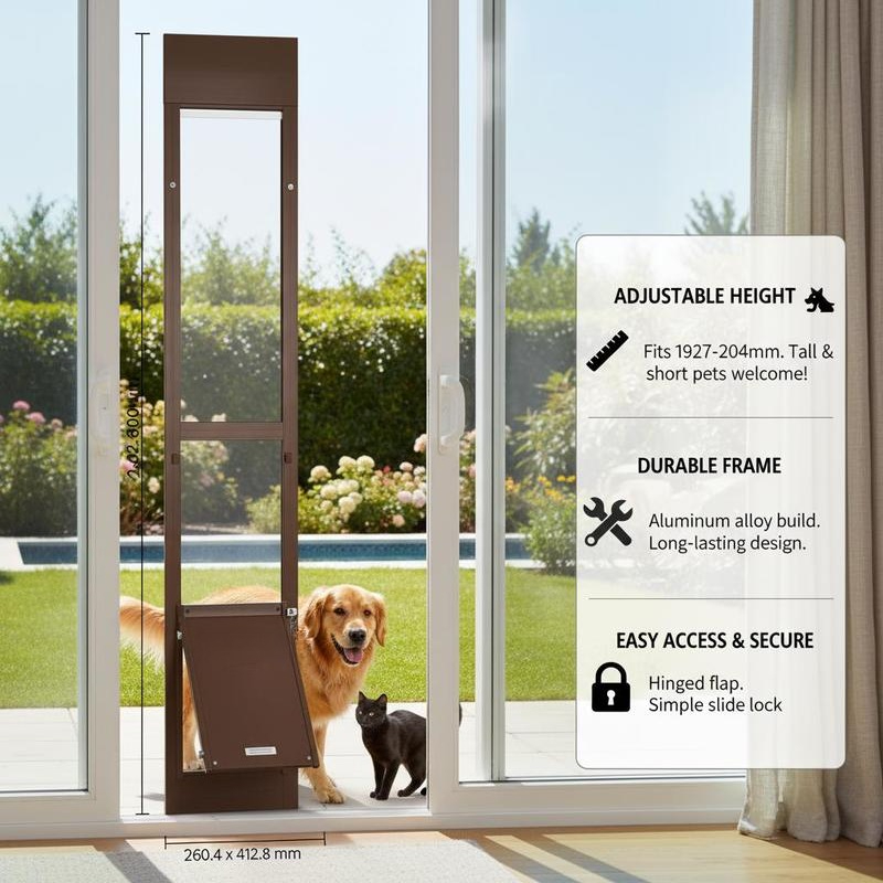 Hondenluik voor schuifdeuren,  - Glass Door Hinge recensie en prijs