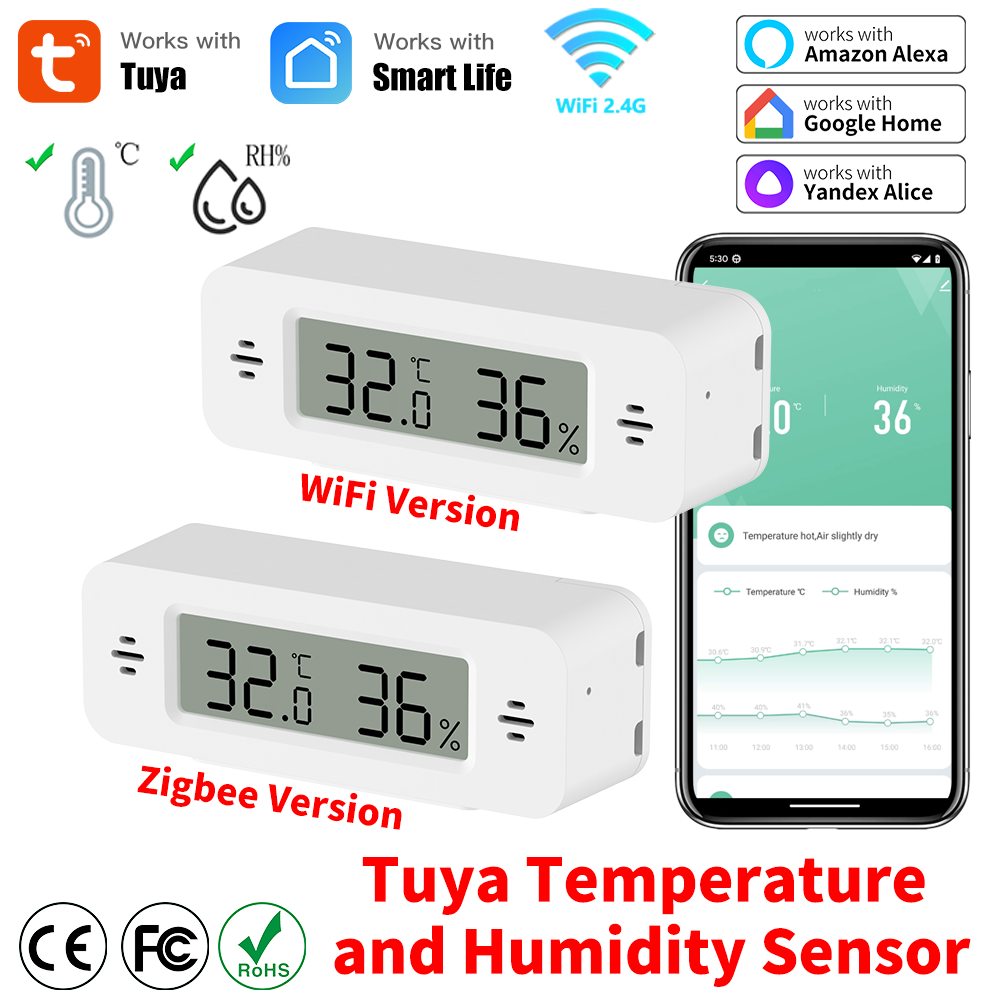 Tuya WiFi/Zigbee temperatuur-v - Digital Hygrometer Probe recensie en prijs