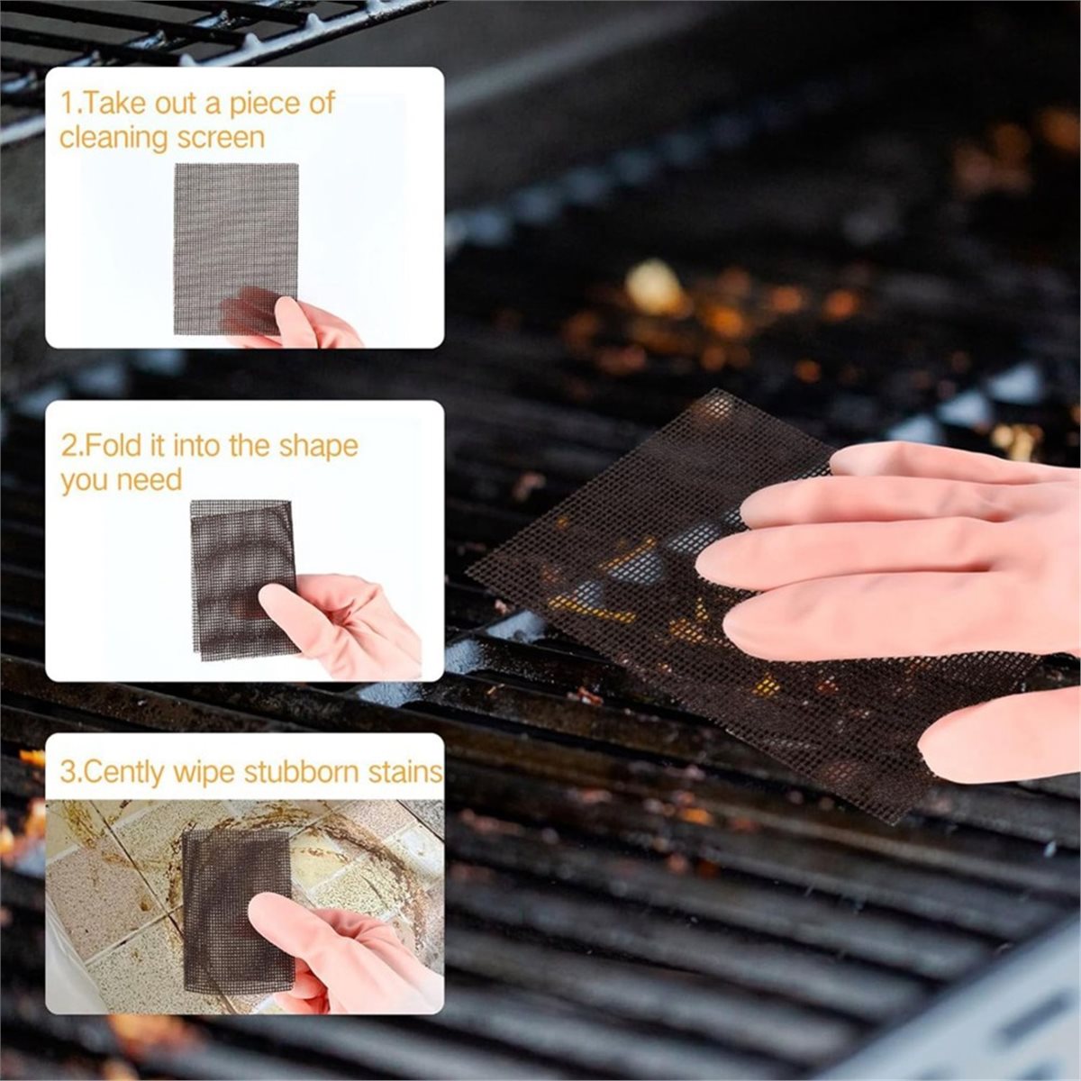 100 stuks grillreinigingsscher - Screen Top Mesh recensie en prijs