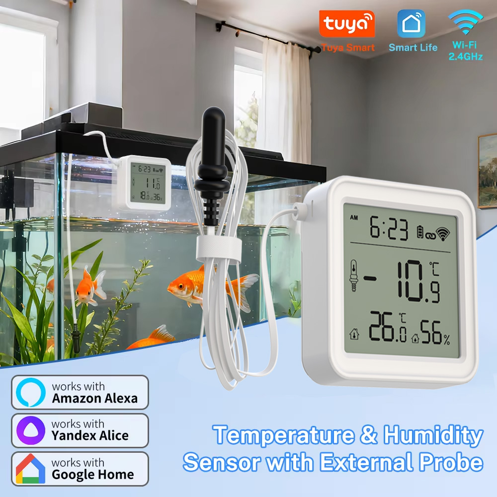 Tuya WiFi temperatuur- en voch - Digital Hygrometer Probe recensie en prijs